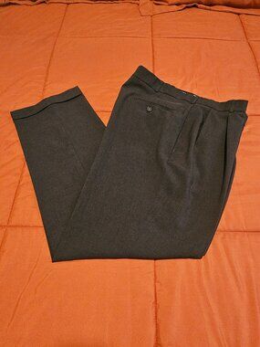 Slates by Docker's Men's Dark Olive Dress Pants Size 36x32 Classic Fit